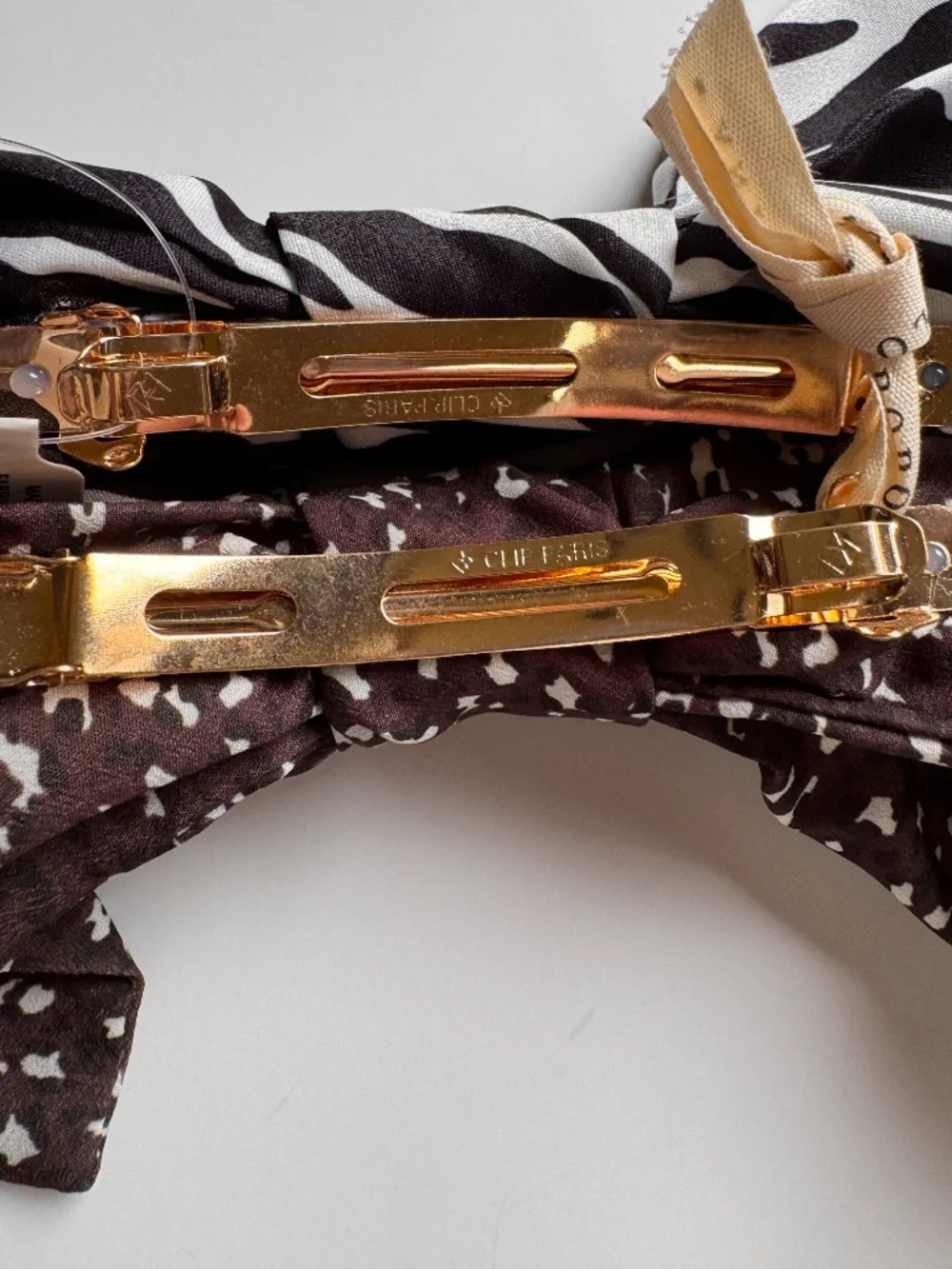 XL Oversized Hair Bow Set of 2 Coquette Zebra Leopard Anthropologie NWT